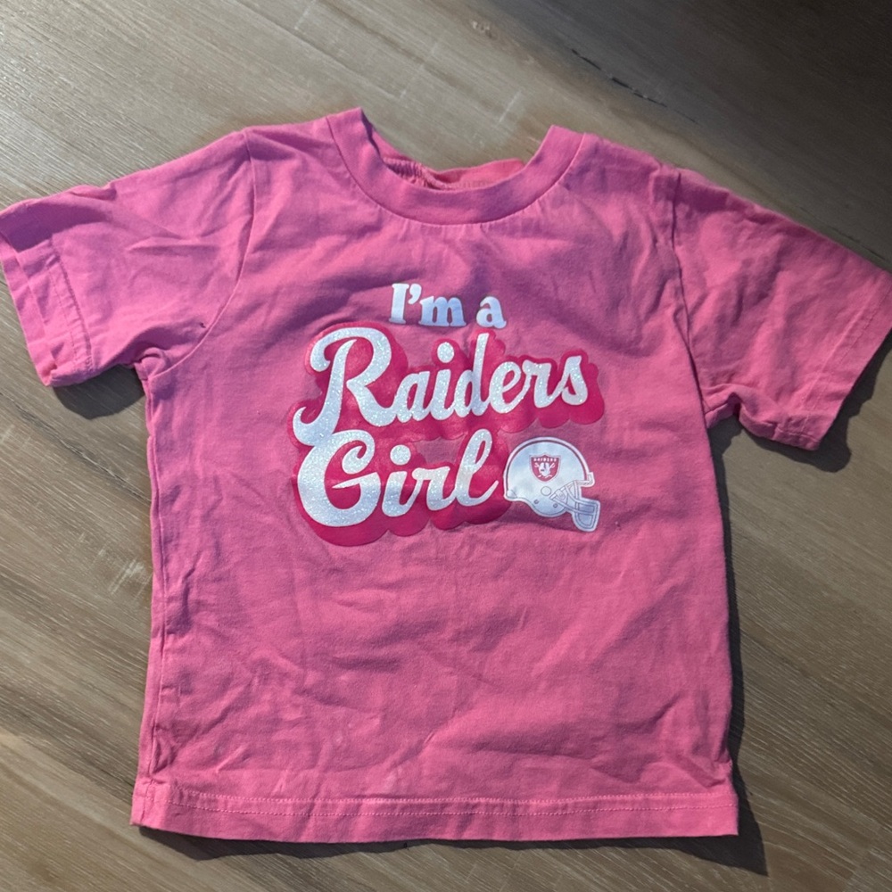Raiders Girl Pink Kids T-Shirt